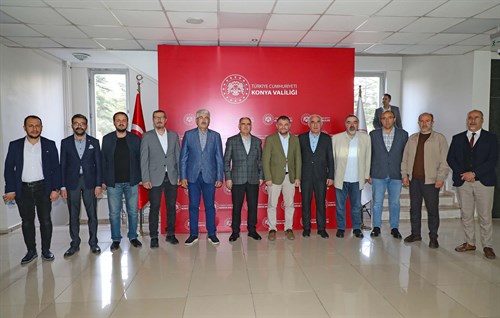 Konya Gazeteciler Cemiyeti Yeni Yönetim Kurulu Üyelerini Misafir Ettik