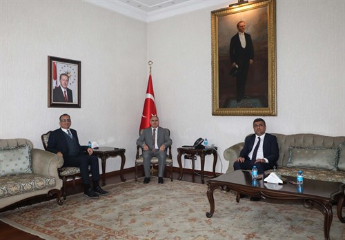 DSİ Genel Müdür Yardımcısı Mehmet Ekinci ve DSİ 4. Bölge Müdürü Mehmet Alp’ten Vali Vahdettin Özkan’a Ziyaret